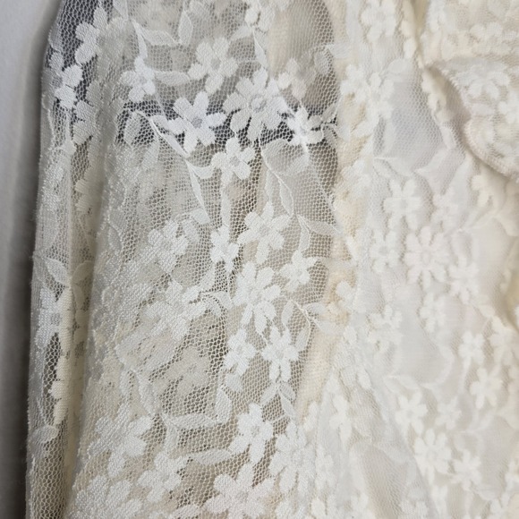 American Eagle Women S Small Lace Blouse Bridgerton Fairy Angelcore Coquette Top - Picture 5 of 12